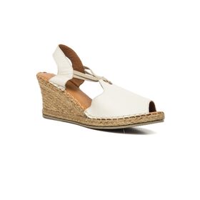 Sandalias Para Mujer Cuero Celia Blanco Hush Puppies