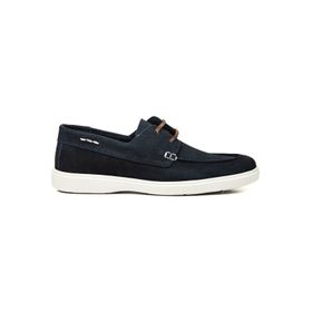 Mocasines Para Hombre Cuero Remo Azul Hush Puppies