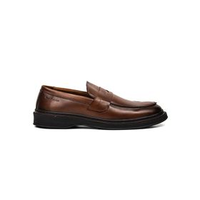 Mocasines Para Hombre Cuero Fidel Marron Hush Puppies