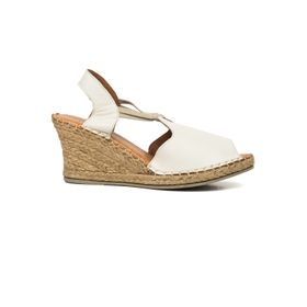 Sandalias Para Mujer Cuero Celia Blanco Hush Puppies