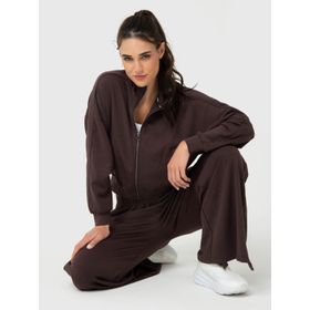 Polera Para Mujer Modal Full Zip Aloe Marrón Bsoul