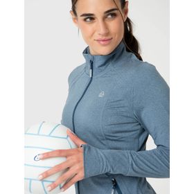 Polera Para Mujer 2Nd Layer Full Zip Azul Bsoul