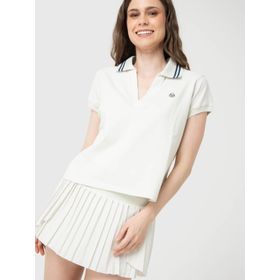 Polo Manga Corta Para Mujer Heritage Aloe Blanco Bsoul