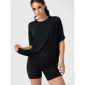 Polo Manga Corta Para Mujer T-Shirt Anto Aloe Negro Bsoul