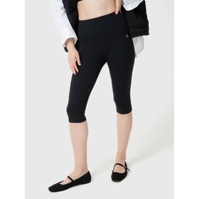 Leggings Para Mujer Capri Aloe Negro Bsoul