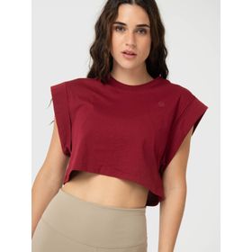 Polo Sin Manga Para Mujer Clarissa Rojo Bsoul