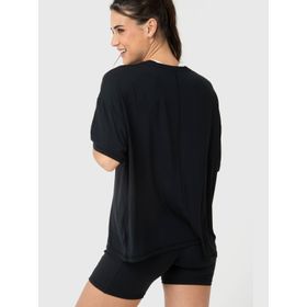 Polo Manga Corta Para Mujer T-Shirt Anto Aloe Negro Bsoul