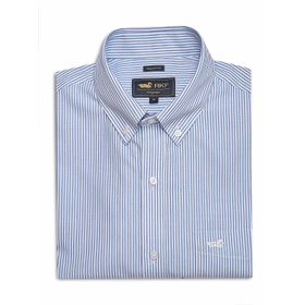 Camisa M/L Algodón Para Hombre Wf Pb Azul Rockford