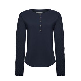 Polo M/L Algodón/Poliéster Para Mujer Olmo Azul Rockford