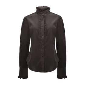 Blusa M/L Algodón Orgánico Para Mujer Borage Marrón Rockford