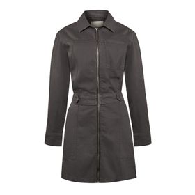 Vestido Algodón/Lino Para Mujer Rouri Gris Rockford