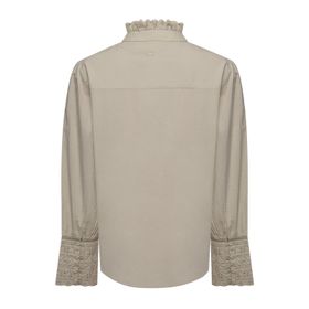 Blusa M/L Algodón Orgánico Para Mujer Petunia Verde Rockford