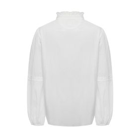 Blusa M/L Algodón Orgánico Para Mujer Camelia Blanco Rockford