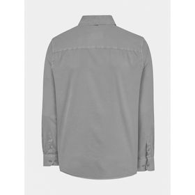 Camisa M/L Algodón Orgánico Para Hombre Leeds Gris Rockford