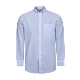 Camisa M/L Algodón Para Hombre Wf Pb Azul Rockford