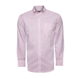 Camisa M/L Algodón Para Hombre Wf Pb Rosa Rockford