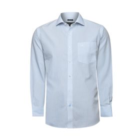 Camisa M/L Algodón Para Hombre Wf Pc Celeste Rockford