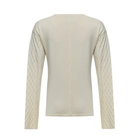 Polo M/L Algodón/Poliéster Para Mujer Olmo Blanco Rockford