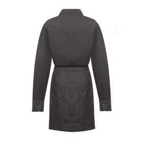 Vestido Algodón/Lino Para Mujer Rouri Gris Rockford