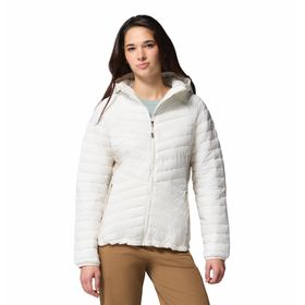 Casaca Para Mujer Sintetica Con Capucha Powder Pass™ Blanca Vestuario