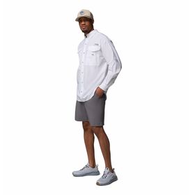 Camisa Para Hombre Manga Larga PFG Bonehead™ Blanca Vestuario