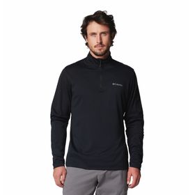 Casaca Para Hombre 1/4 Cierre Columbia Tech™ Negra Vestuario