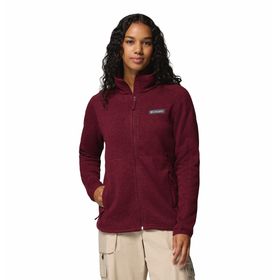 Casaca Para Mujer Con Cierre Completo Sweater Weather™ II Guinda Vestuario