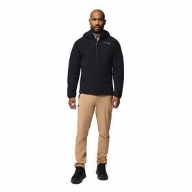 Casaca Para Hombre Sintética Con Capucha Silver Leaf™ Negra Vestuario