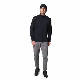 Casaca Para Hombre 1/4 Cierre Columbia Tech™ Negra Vestuario