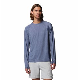 Polo Manga Larga PFG Uncharted™ II Azul Para Hombre