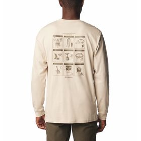 Polo Manga Larga Explorers Canyon™ Beige Para Hombre