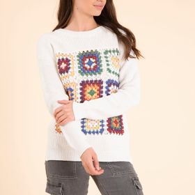 Sweater Rebel   Blanc para Mujer