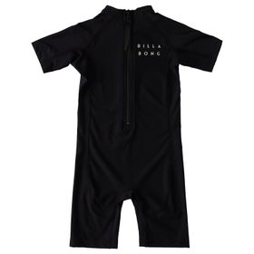 Lycra Entera Mc Manga Corta Niño (2-7) All Day Springsuit Negro Billabong