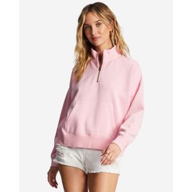 POLERA BILLABONG LAZY MORNINGS HALF ZIP PARA MUJER