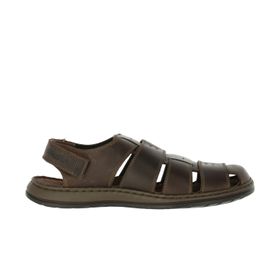 SANDALIA HUSH PUPPIES CUERO CASPIAN CAFÉ PARA HOMBRE