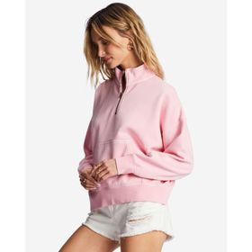 POLERA BILLABONG LAZY MORNINGS HALF ZIP PARA MUJER