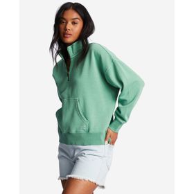 POLERA BILLABONG LAZY MORNINGS HALF ZIP PARA MUJER