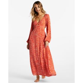 Vestido  Mujer Last Call Rojo Billabong