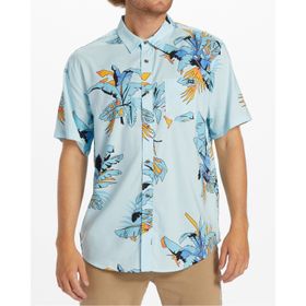 Camisa Manga Corta Hombre Sundays Celeste Billabong