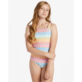 One Piece  Niña Paradise Check One Piece Multicolor Billabong