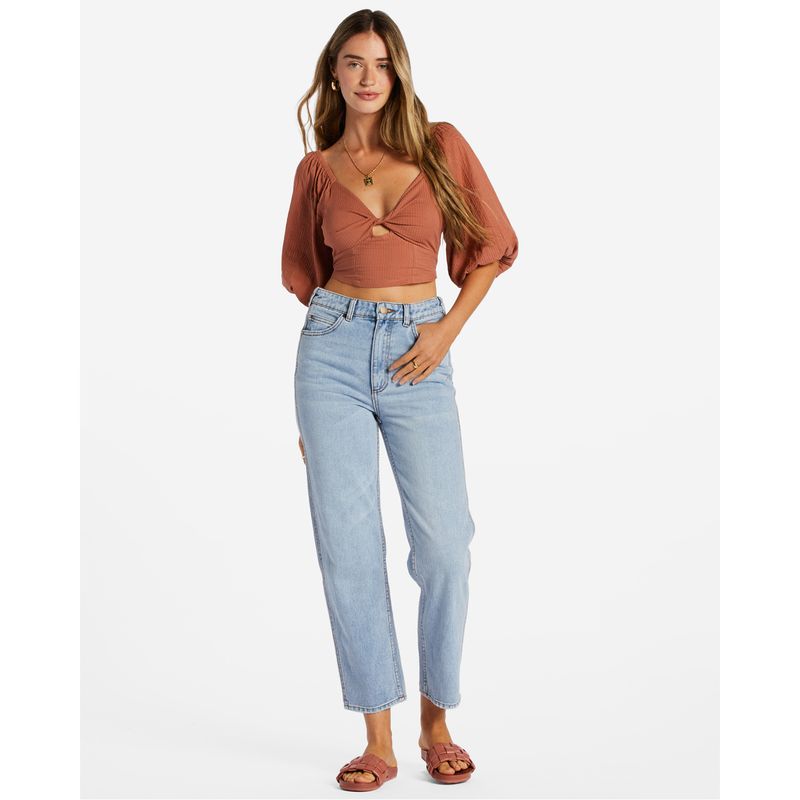 Blusa--Mujer-Del-Sole-Top-Marron-Billabong