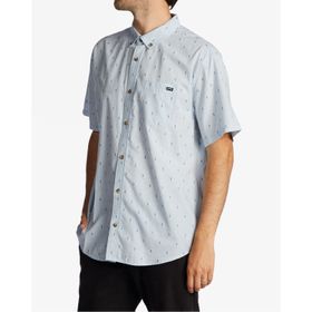 Camisa  Manga Corta Hombre All Day Jacquard Celeste Billabong