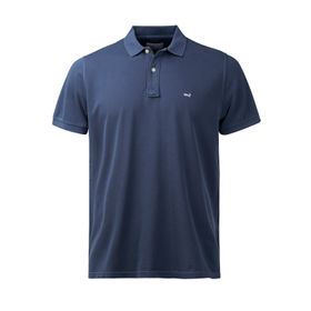 Polera Rockford Algodón Orgánico Piquepro Azul Para Hombre