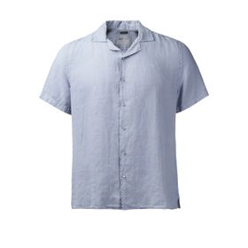 Camisa Rockford Lino Orgánico Braga Azul Para Hombre