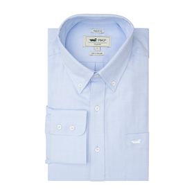 Camisa Rockford Algodón Easy Solid Azul Para Hombre