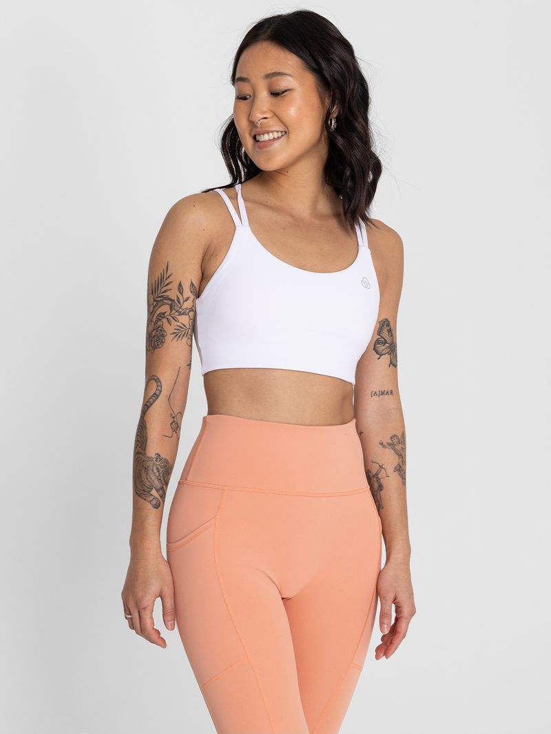 Bra-Para-Mujer-Deportivo-Lisa-Blanco-Bsoul