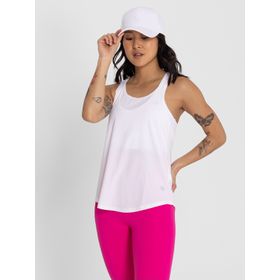 Polo Sin Mangas Para Mujer Training Tank Blanco Bsoul