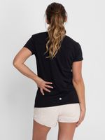 Polo-Manga-Corta-Para-Mujer--V-Neck-Negro-Bsoul
