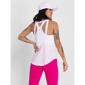 Polo Sin Mangas Para Mujer Training Tank Blanco Bsoul