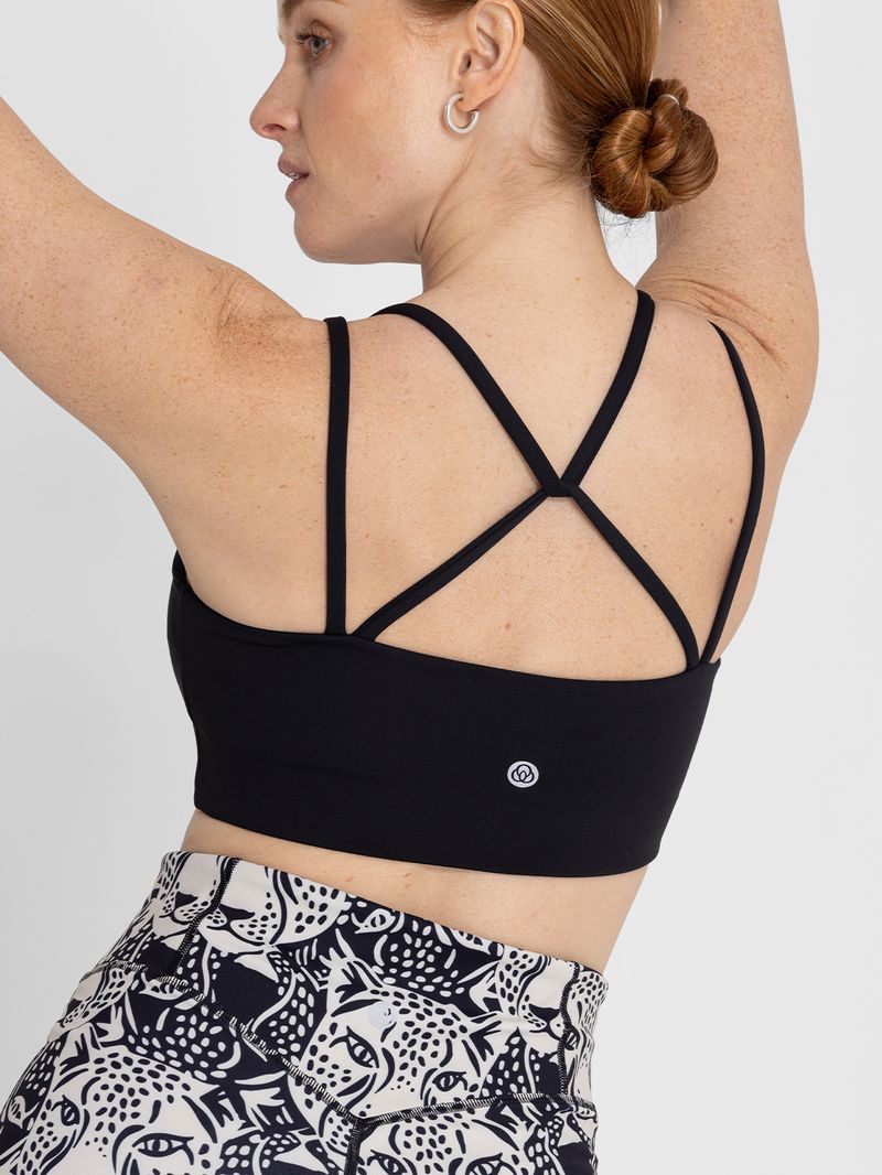 Bra-Para-Mujer-Deportivo-Lisa-Negro-Bsoul